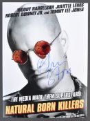 NATURAL BORN KILLERS - OLIVER STONE - SIGNED 12X16