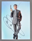 PIERCE BROSNAN - JAMES BOND 007 - RARE SIGNED 16x12