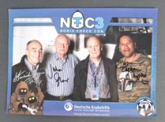 STAR WARS - MULTI-AUTOGRAPHED A4 CONVENTION PHOTOGRAPH