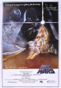 STAR WARS - PETER MAYHEW & DAVE PROWSE SIGNED POSTER