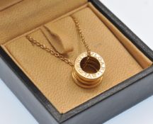 A cased 18ct Gold Bvlgari B.zero1 Necklace