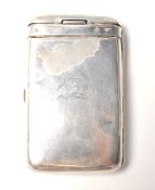 A 19th Century Victorian silver hallmarked cigaret