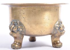 19TH CENTURY CHINESE QING DYNASTY ANTIQUE BRONZE INCENSE BURNER