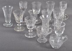 SUPERB COLLECTION OF ANTIQUE DRINKING GLASSES FROM