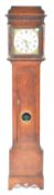 RARE EARLY 18TH CENTURY GEORGE II OAK CASED EIGHT DAY LONGCASE CLOCK