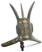 CHINESE ARCHAIC BRONZE SACRIFICIAL WINE VESSEL