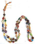 ANTIQUE 19TH CENTURY JAPANESE OJIME BEAD NECKLACE