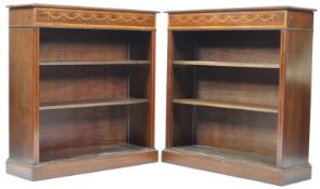 PAIR OF REGENCY REVIVAL MAHOGANY BOOKCASES
