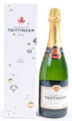 SINGLE BOTTLE OF TAITTINGER CHAMPAGNE IN ORIGINAL BOX