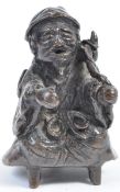 UNUSUAL 19TH CENTURY CHINESE BRONZE FIGURINE