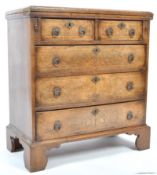 GEORGIAN STYLE WALNUT BACHELORS CHEST WITH FOLDING TOP