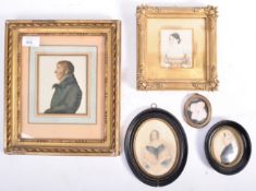 COLLECTION OF ANTIQUE PORTRAIT MINIATURES