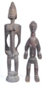 TRIBAL ANTIQUITIES - TWO ANTIQUE AFRICAN BAMBARA FIGURES