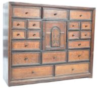 18TH CENTURY GEORGIAN OAK MULTI DRAWER APOTHECARY CABINET