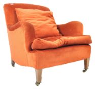ORIGINAL HOWARD AND SONS UPHOLSTERED ARMCHAIR