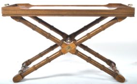 RARE 19TH CENTURY WALNUT AESTHETIC MOVEMENT TRAY ON STAND