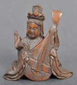 ANTIQUE EDO PERIOD JAPANESE CARVED WOOD NETSUKE