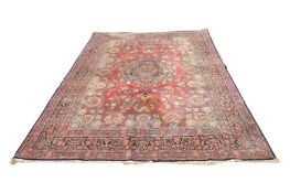 INCREDIBLE EARLY 20TH CENTURY MIDDLE EASTERN KASHAN CARPET