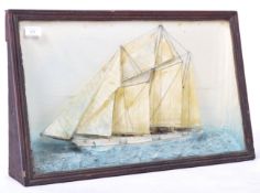 19TH CENTURY VICTORIAN NAUTICAL SHIP DISPLAY DIORAMA