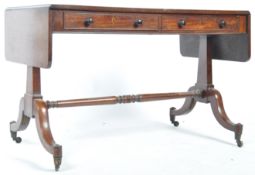EARLY 19TH CENTURY GEORGIAN REGENCY PERIOD MAHOGANY SOFA TABLE
