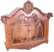 HIGH VICTORIAN 19TH CENTURY WALNUT HANGING BOOKCASE