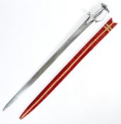 19TH CENTURY INDIAN SILVER HILTED KIRACH / TULWAR