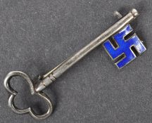 EARLY EDWARDIAN AVIATORS GOOD LUCK / FLYING CLUB BADGE