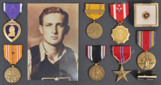 ORIGINAL WWII SECOND WORLD WAR USA MARINE CORPS MEDAL GROUP