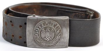 WWII SECOND WORLD WAR GERMAN ' GOTT MIT UNS ' BELT