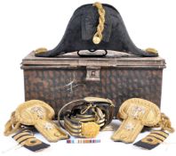 ORIGINAL BRITISH NAVAL OFFICERS BICORN HAT , EPAUL