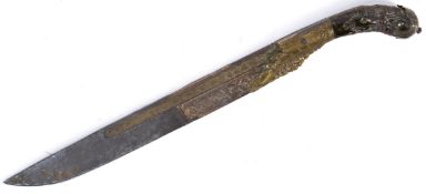 ANTIQUE 19TH CENTURY SRI LANKAN PIHA KAETTA KNIFE