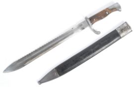 WWI FIRST WORLD WAR GERMAN BUTCHER BAYONET AND SCABBARD