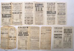 VICTORIAN EPHEMERA COLLECTION - 19TH CENTURY THEATRE POSTERS