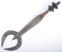 20TH CENTURY AFRICAN NGOMBE CEREMONIAL SCORPION SWORD