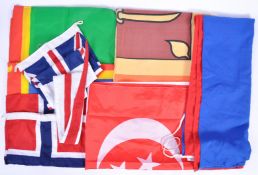 COLLECTION OF ASSORTED 20TH CENTURY FLAGS