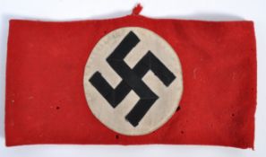 ORIGINAL WWII SECOND WORLD WAR NAZI PARTY CLOTH ARMBAND