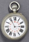 RARE ANTIQUE PRE-WWI TELEGRAPH / TELEGRAPHY POCKET WATCH