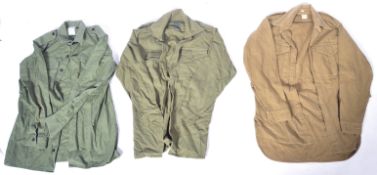 COLLECTION OF ASSORTED WWII TYPE UNIFORM ITEMS