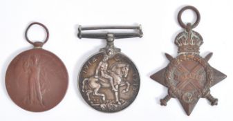 FIRST WORLD WAR MEDAL TRIO - DRIVER IN THE ROYAL ARTILLERY