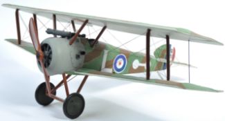 LARGE SCALE MODEL OF A FIRST WORLD WAR SOPWITH CAMEL BI-PLANE