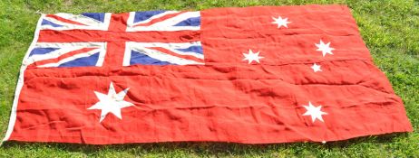 LARGE WWII SECOND WORLD WAR AUSTRALIAN RED ENSIGN