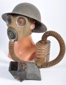 COLLECTION OF ASSORTED WWII UNIFORM ITEMS & TANK PERISCOPE