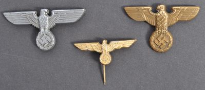 COLLECTION OF WWII SECOND WORLD WAR NAZI EAGLE BADGES