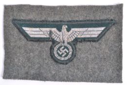 ORIGINAL WWII SECOND WORLD WAR GERMAN UNIFORM BADGE PATCH