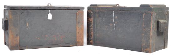 WWI FIRST WORLD WAR OAK AMMUNITION CRATES