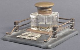 BOER WAR INTEREST 19TH HUSSARS DESKTOP INKWELL