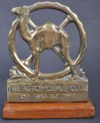 RARE 1930S AUTOMOBILE CLUB OF PALESTINE MEMBERS BRASS CAR MASCOT