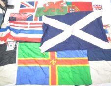 COLLECTION OF ASSORTED VINTAGE FLAGS
