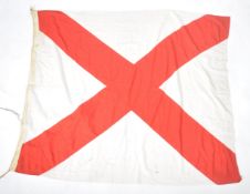 LARGE WWII ROYAL NAVY SHIP'S FLAG - 1943