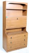 A vintage retro 20th century room divider bookcase